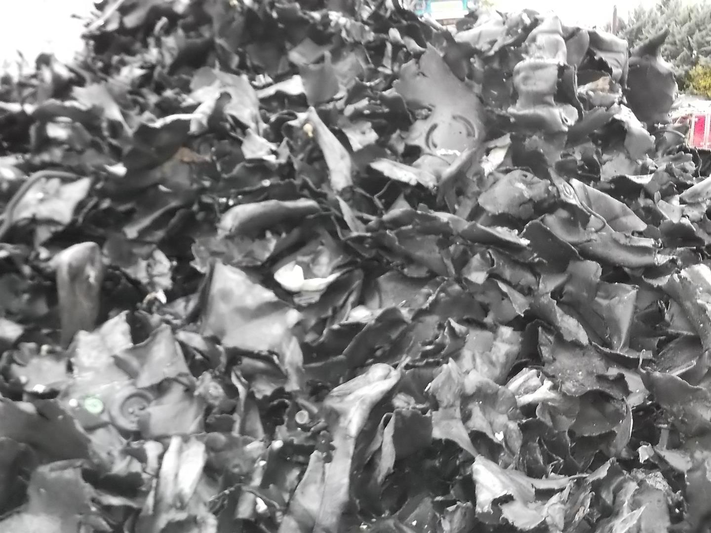 HDPE TANKS SHREDDED IN BALES